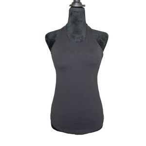 Lululemon Athletica‎ Crossback Tank Keyhole Neckline Shlef Bra Black Small 2